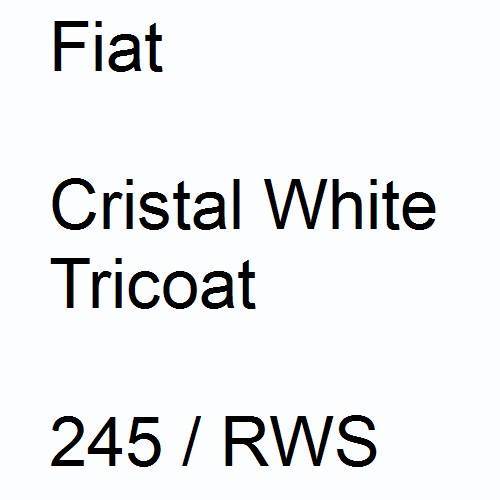 Fiat, Cristal White Tricoat, 245 / RWS.